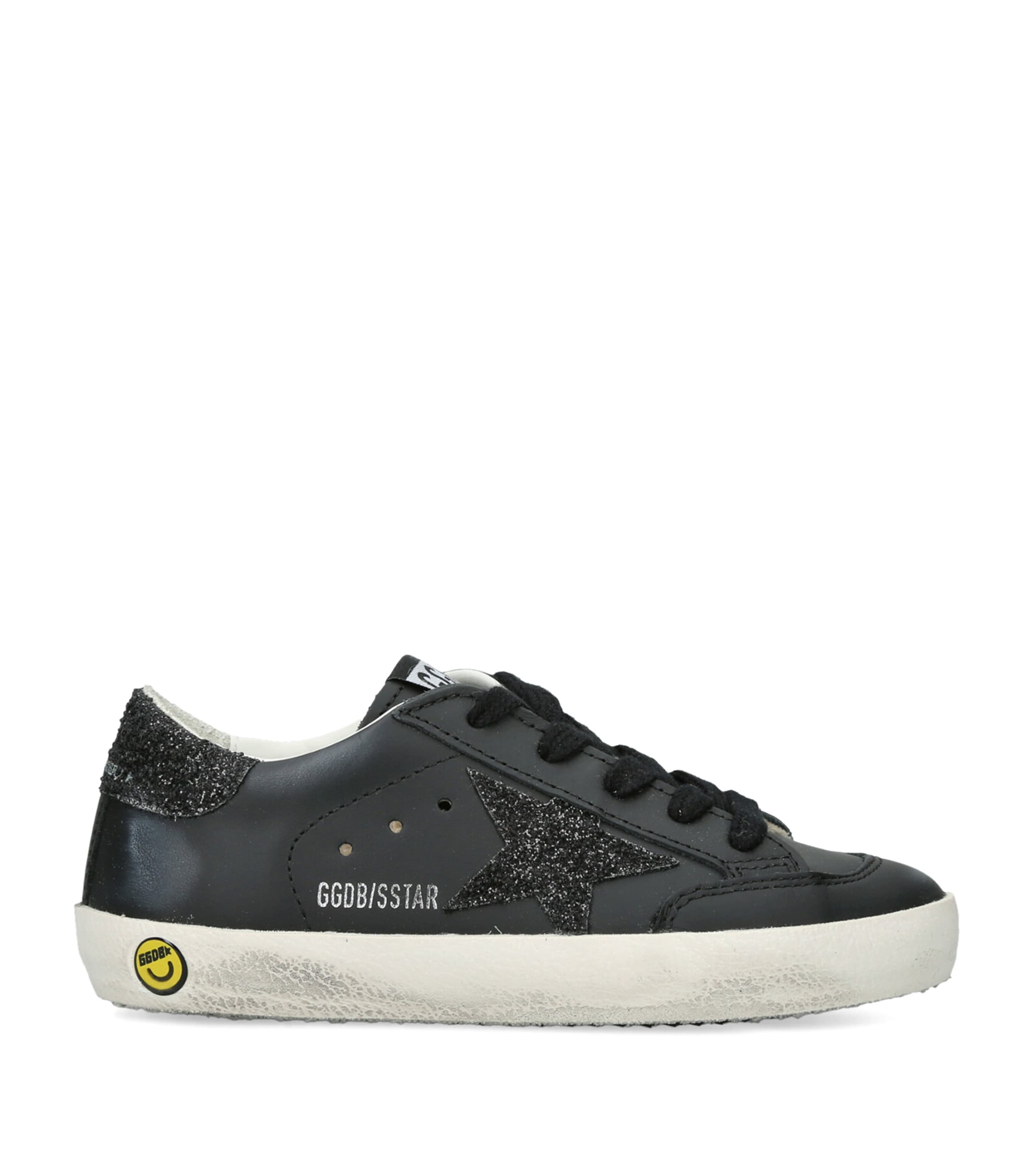 Golden Goose Leather Super-Star Sneakers Black