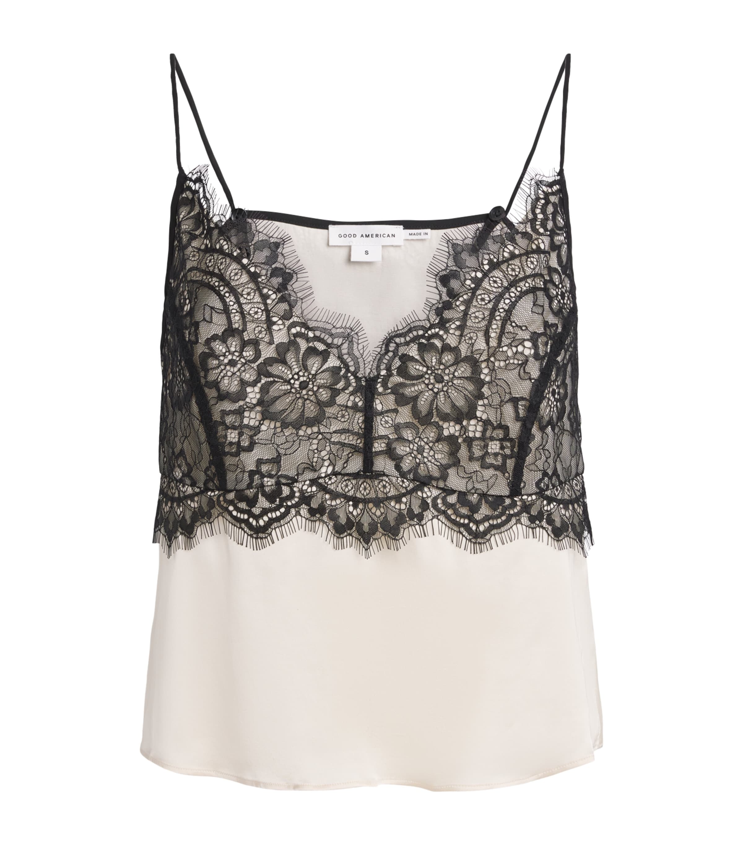 Satin Lace-Trim Camisole