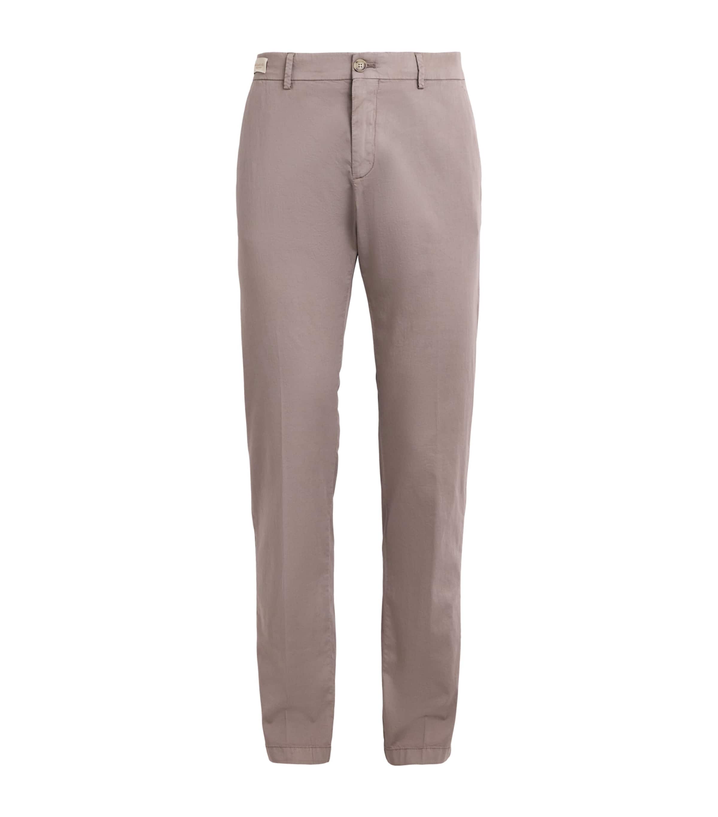 Paul & Shark Mens Straight Chinos Brown