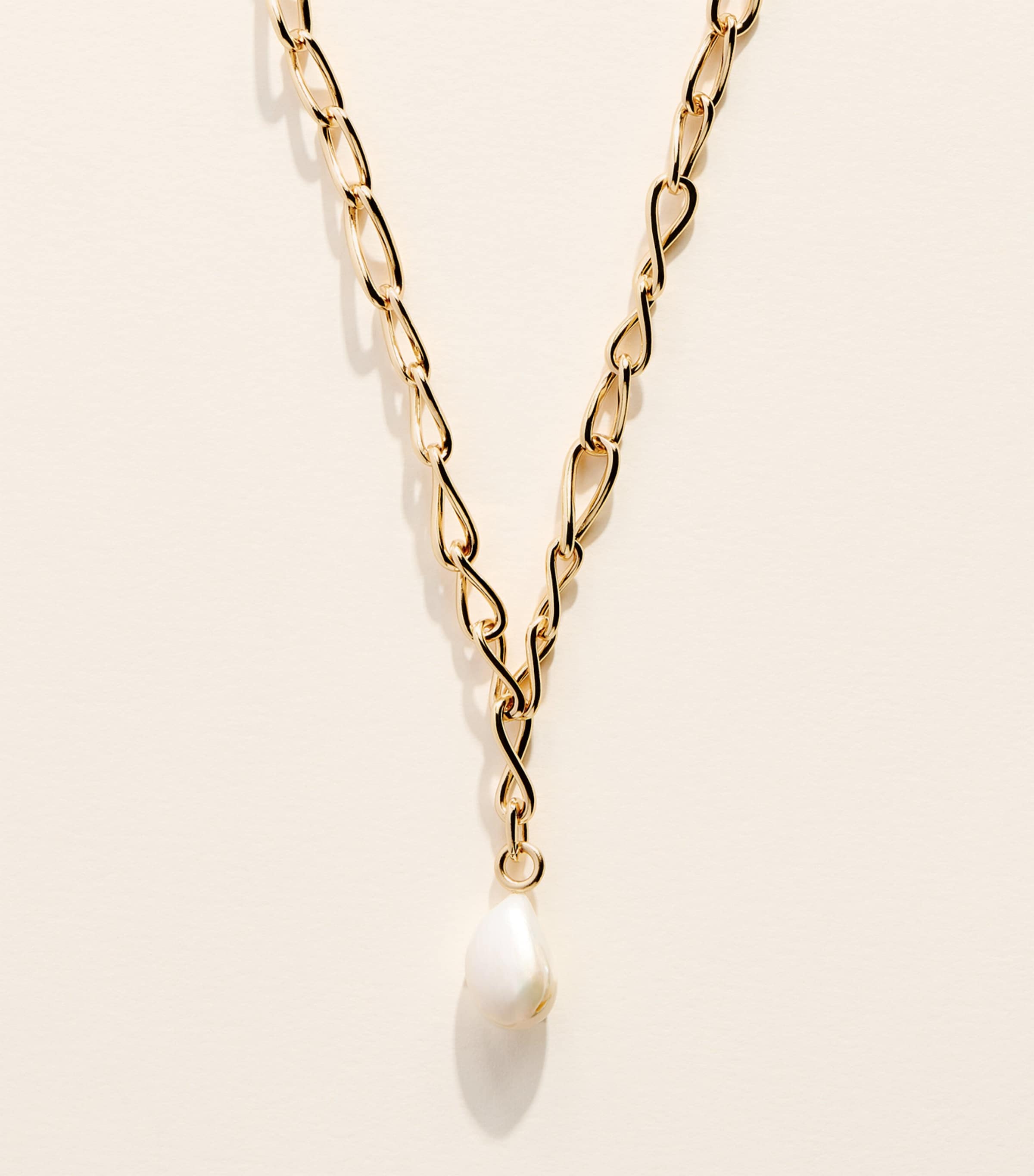 Astrid & Miyu Gold-Plated Silver and Pearl Necklace Gold