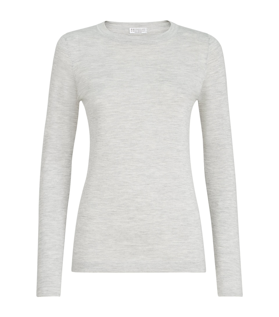 Brunello Cucinelli Womens Cashmere-Silk Sweater