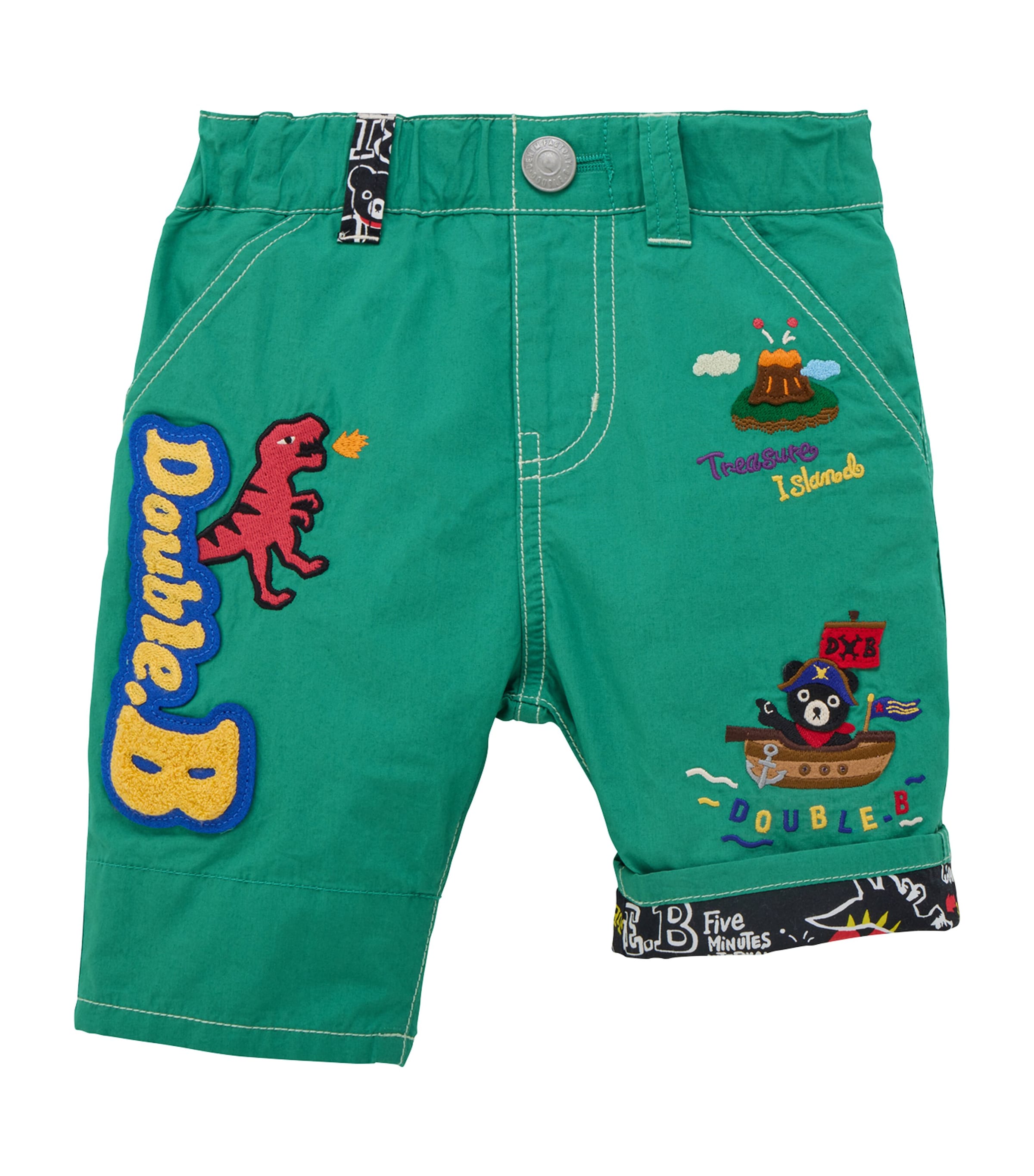 Miki House Cotton Patchwork Trousers (2-7 Years)