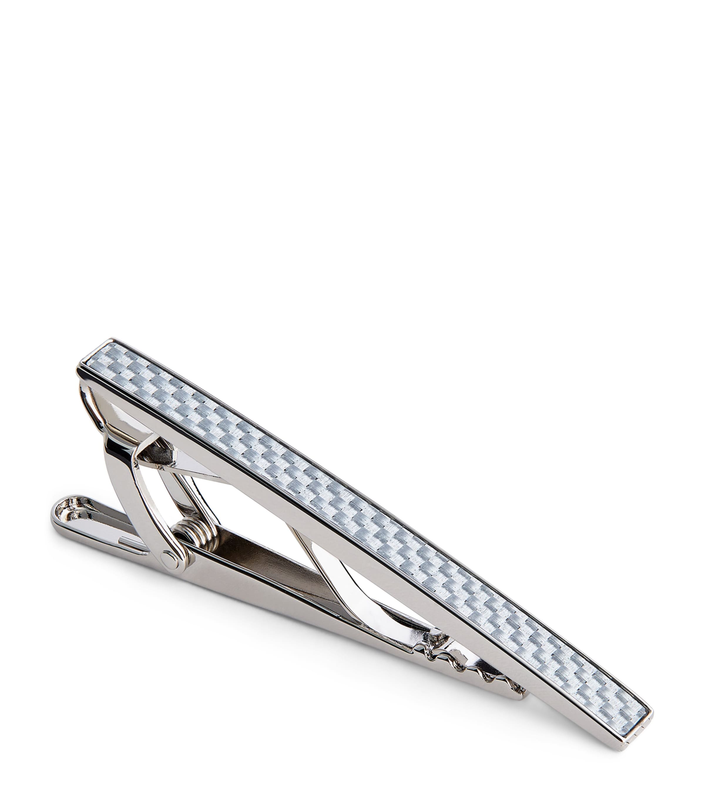 Tateossian D-Shape Tie Clip Silver