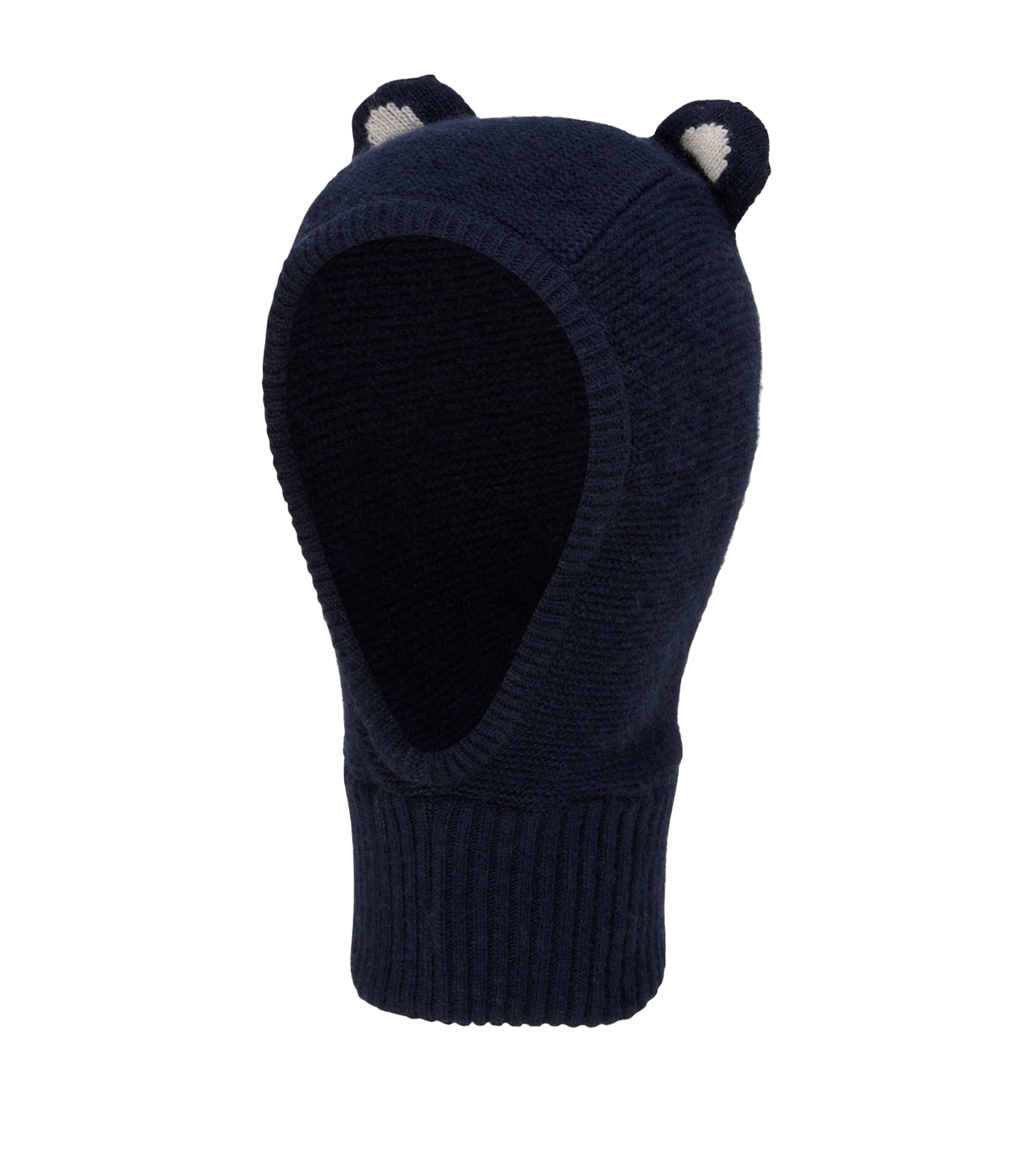 Trotters Wool-Blend Teddy Balaclava (3-24 Months) Navy