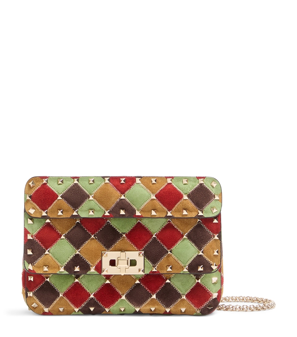 Valentino Garavani Small Split-Leather Rockstud Spike Top-Handle Bag