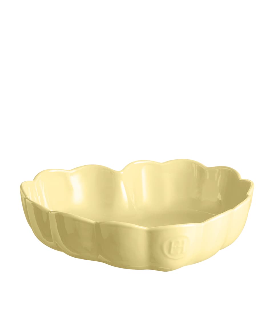 Emile Henry Ceramic Madeleine Heart Baking Dish (26.5cm) Vanilla
