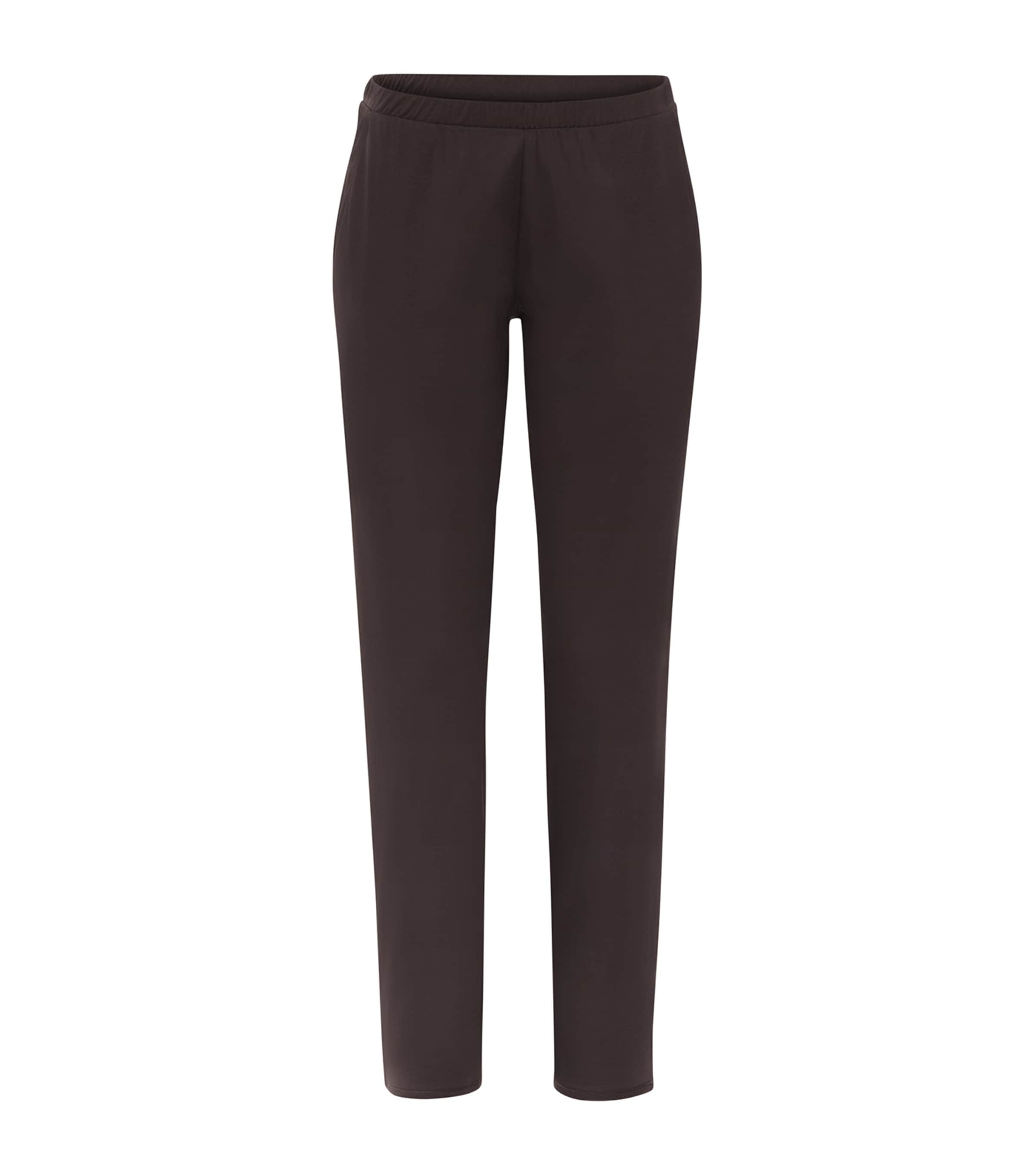 Hanro Womens Modal-Silk Grand Central Pyjama Trousers Dark Mocha