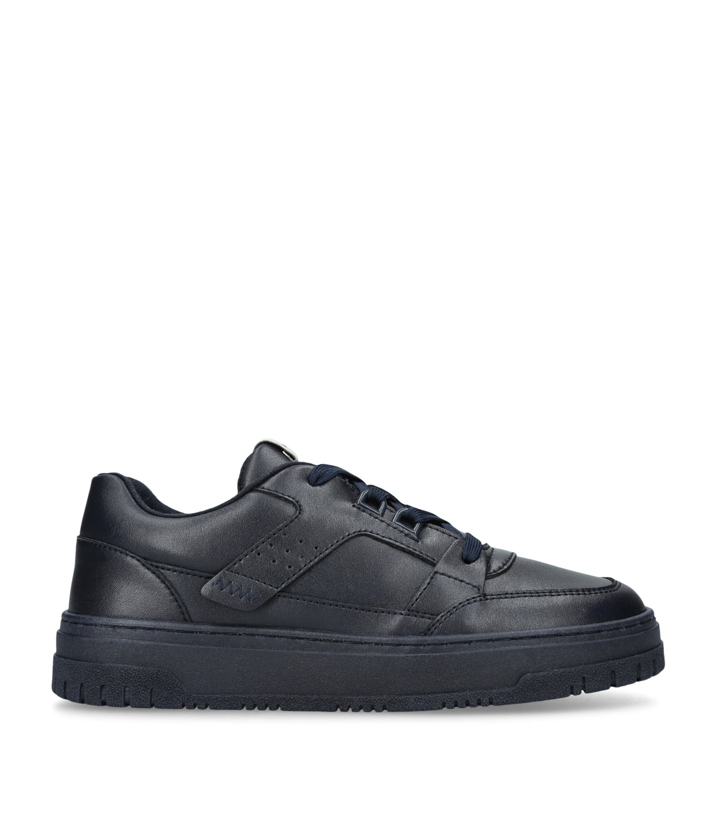 Giorgio Armani Leather Sneakers Navy