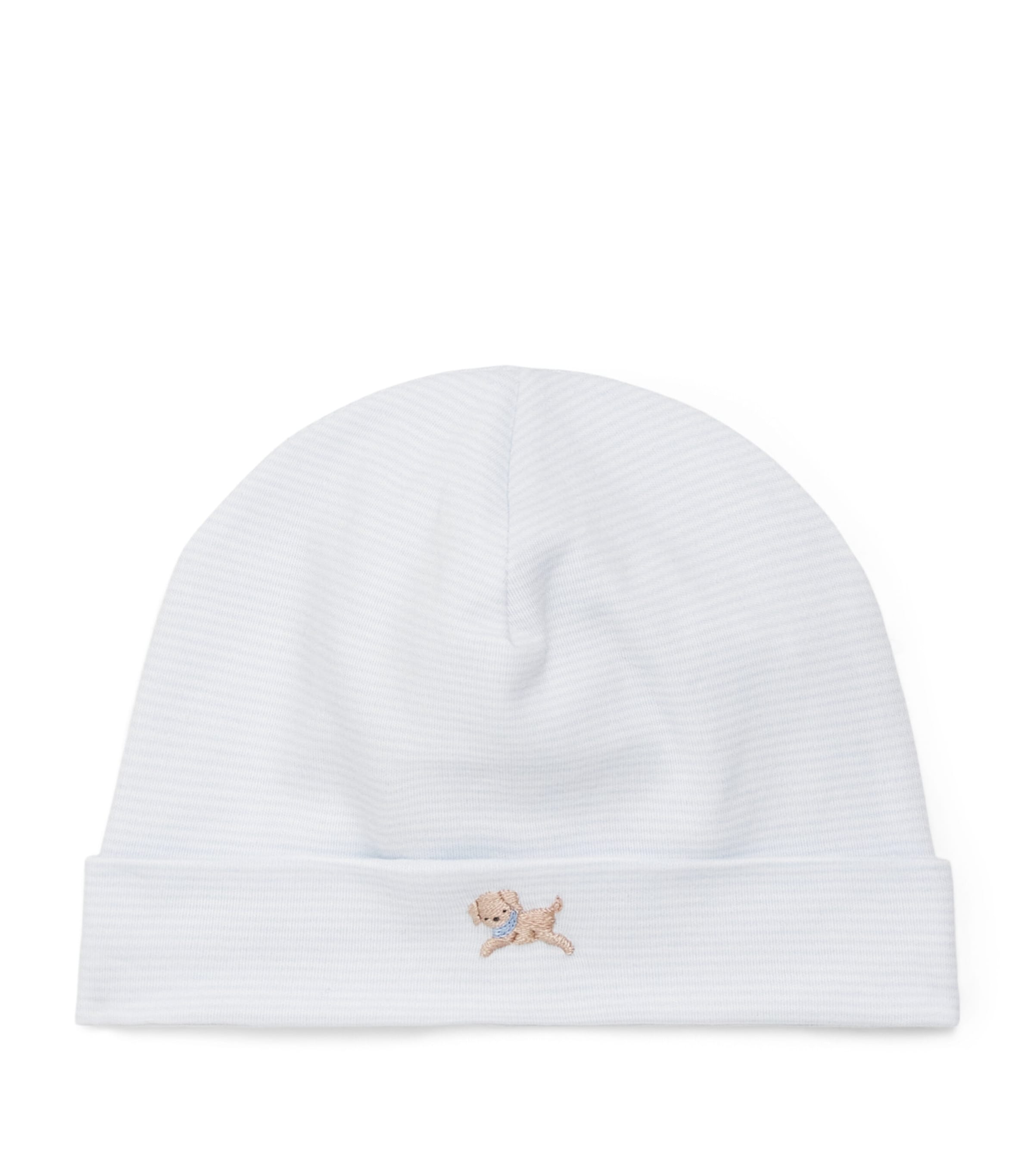 Kissy Kissy Pima Cotton Embroidered Hat Light Blue