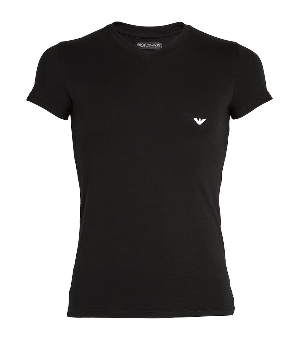 V-Neck Cotton Eagle T-Shirt