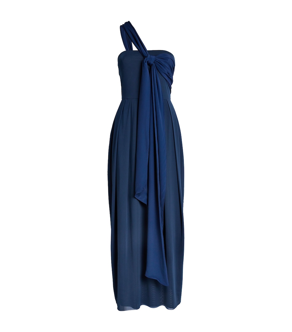 Jersey Draped Maxi Dress
