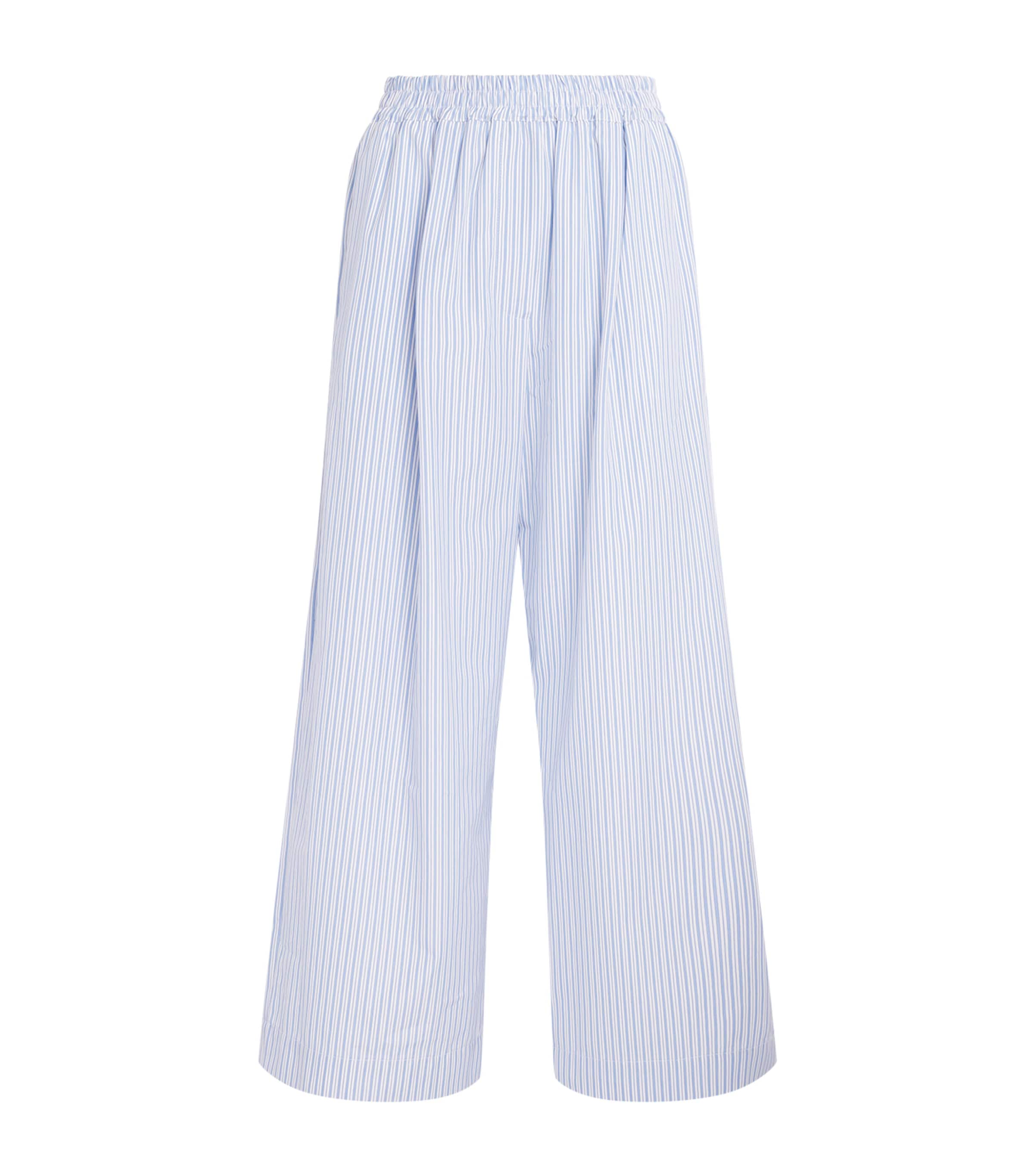 Cotton Wide-Leg Trousers