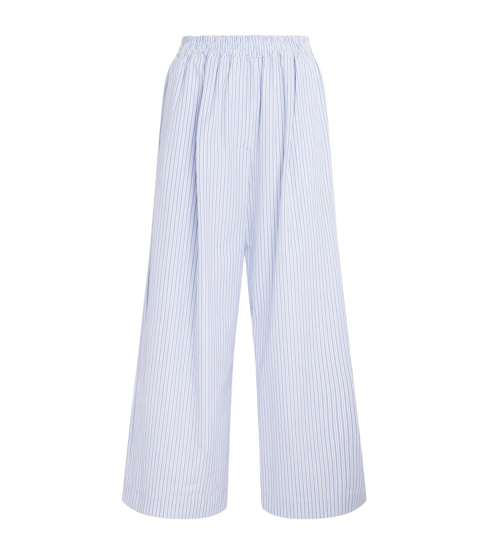 Cotton Wide-Leg Trousers