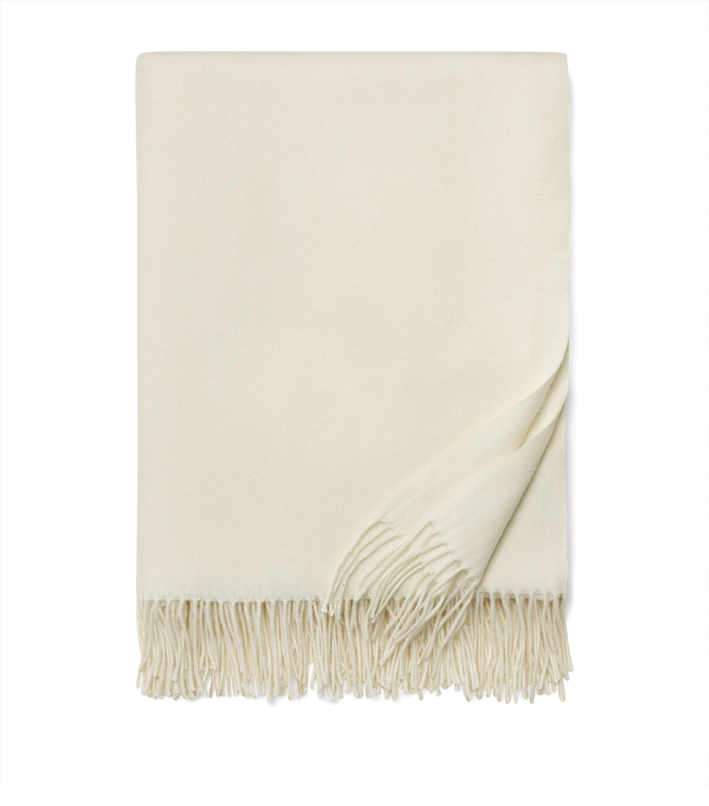 Pratesi Cashmere Misurina Throw (127cm x 178cm) Ivory