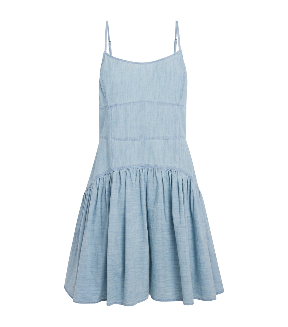 Cotton Chambray Sleeveless Dress