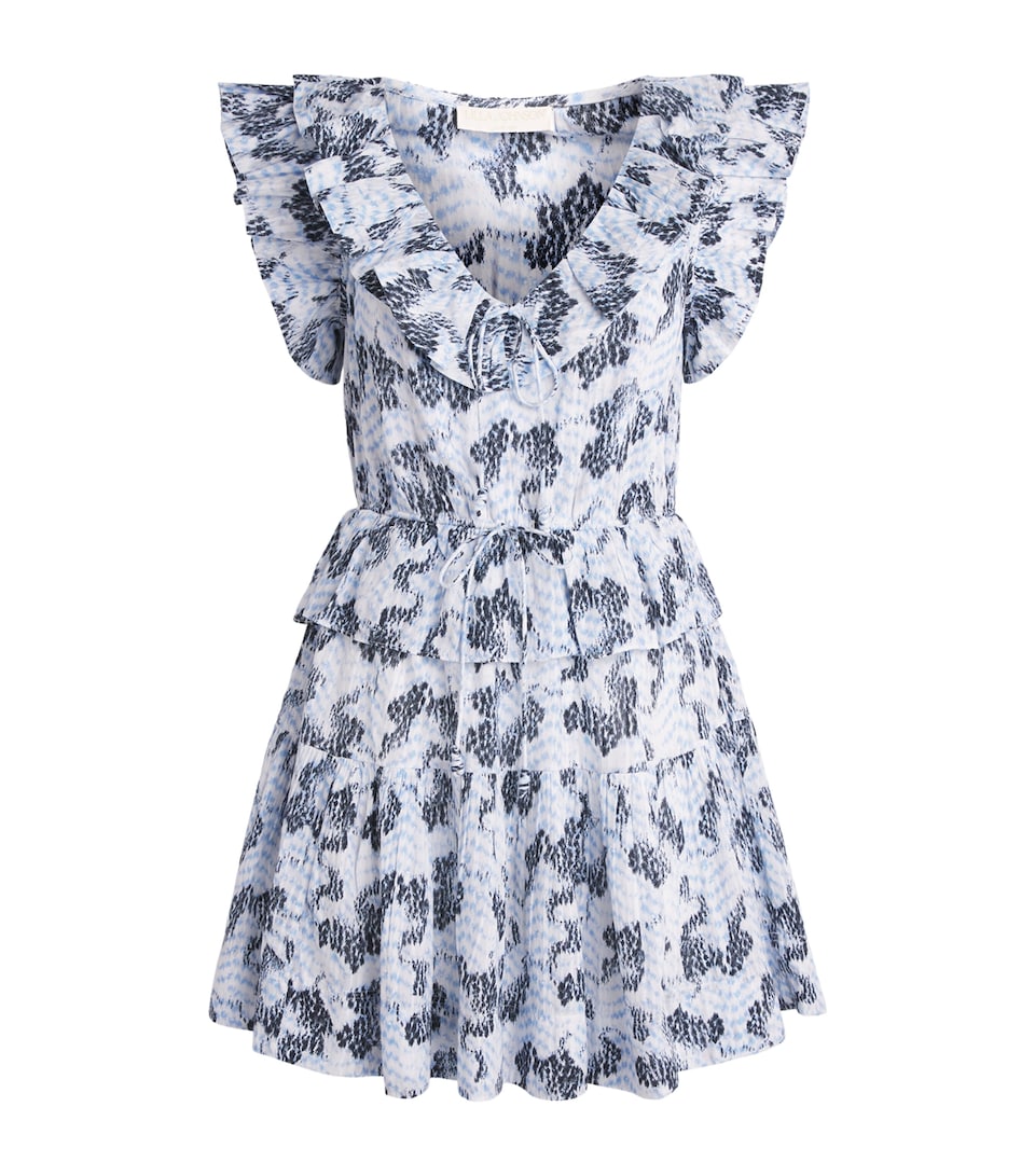 Ulla Johnson Womens Cotton-Blend Celie Mini Dress Ciel