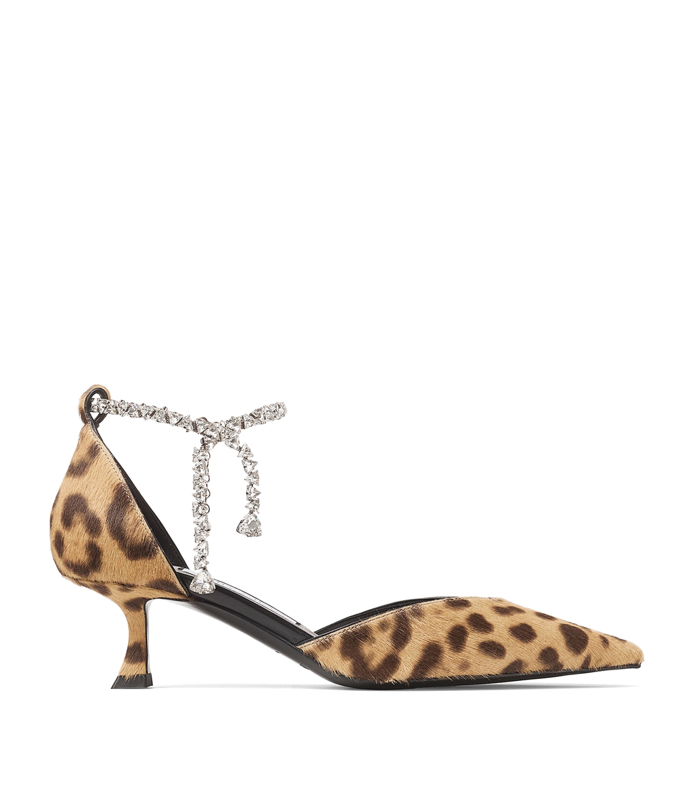 Jimmy Choo Pixie 45 Leopard Print Pumps | Harrods US