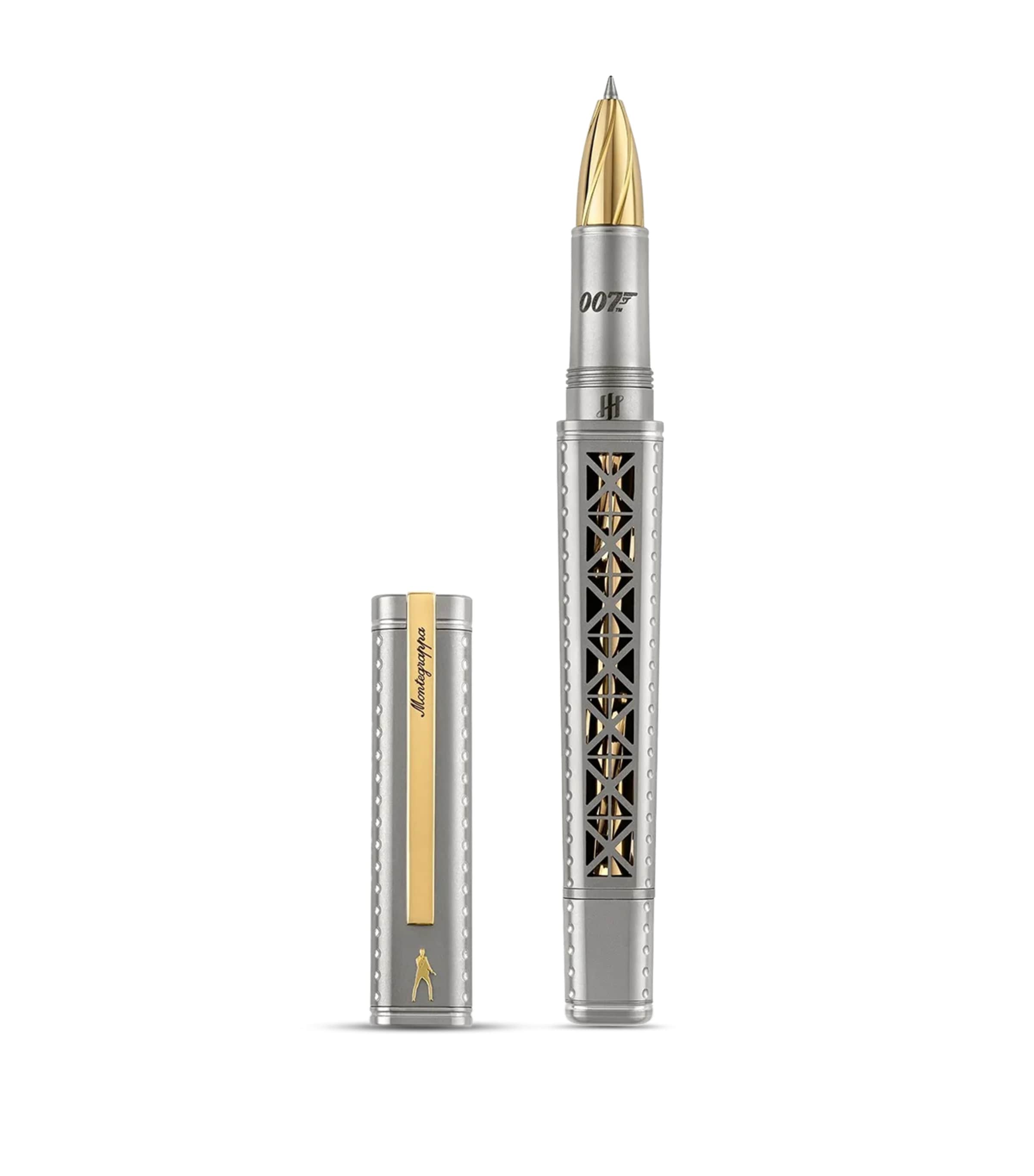 Montegrappa 007 A View to A Kill Rollerball Pen Steel/gold