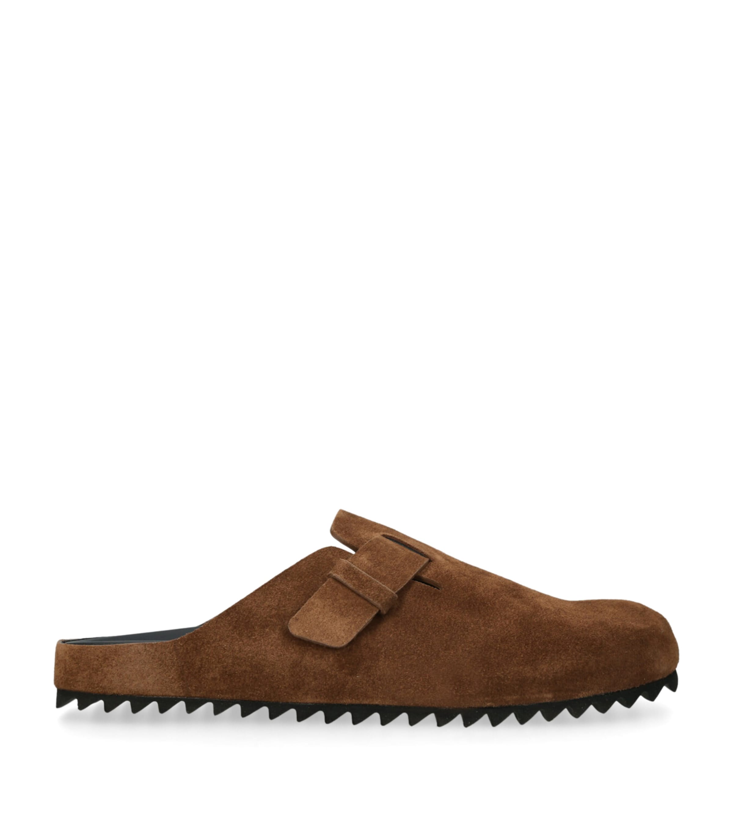 Officine Creative Suede Agora Mules Dark Brown