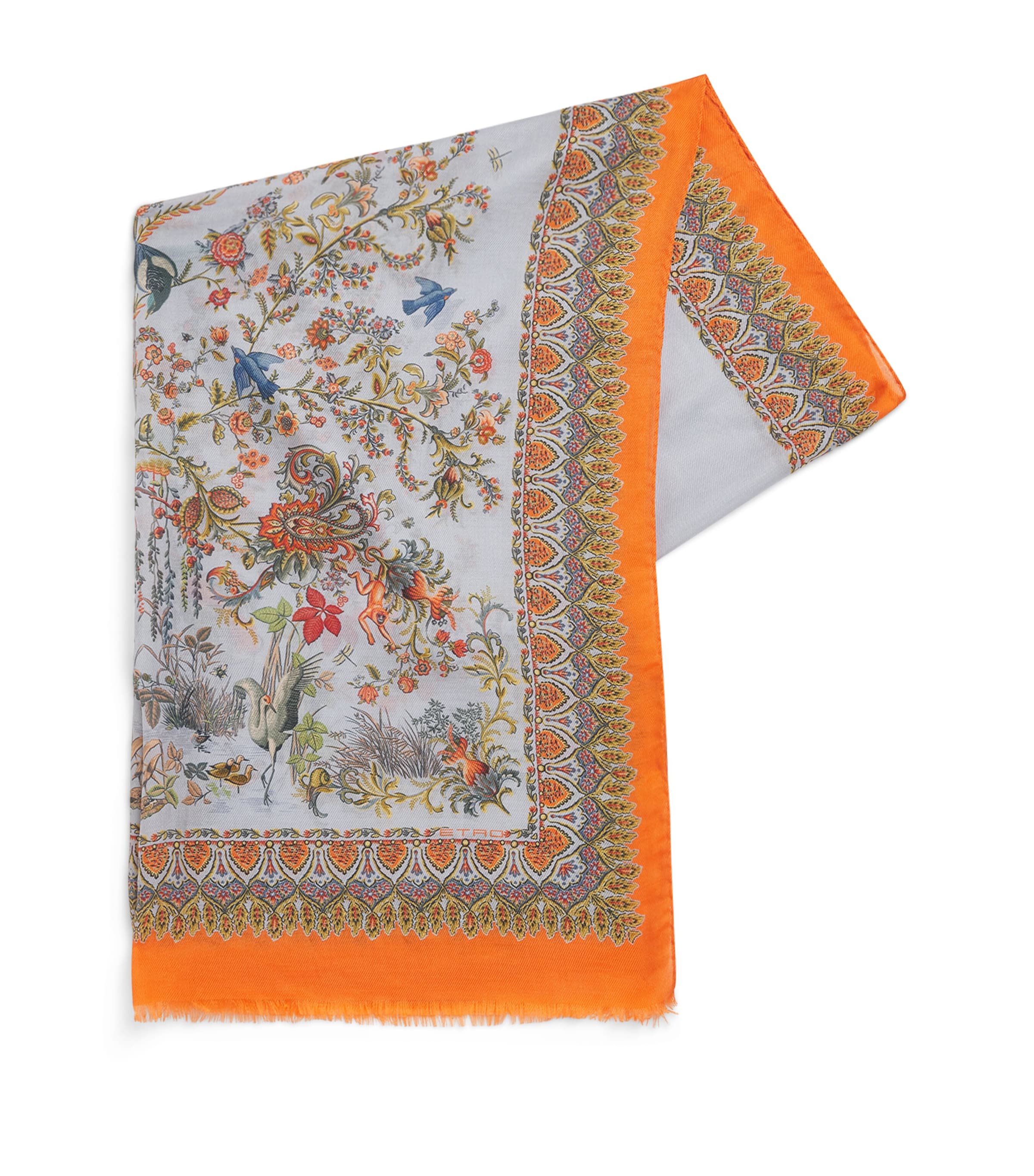 Cotton-Silk Printed Scarf