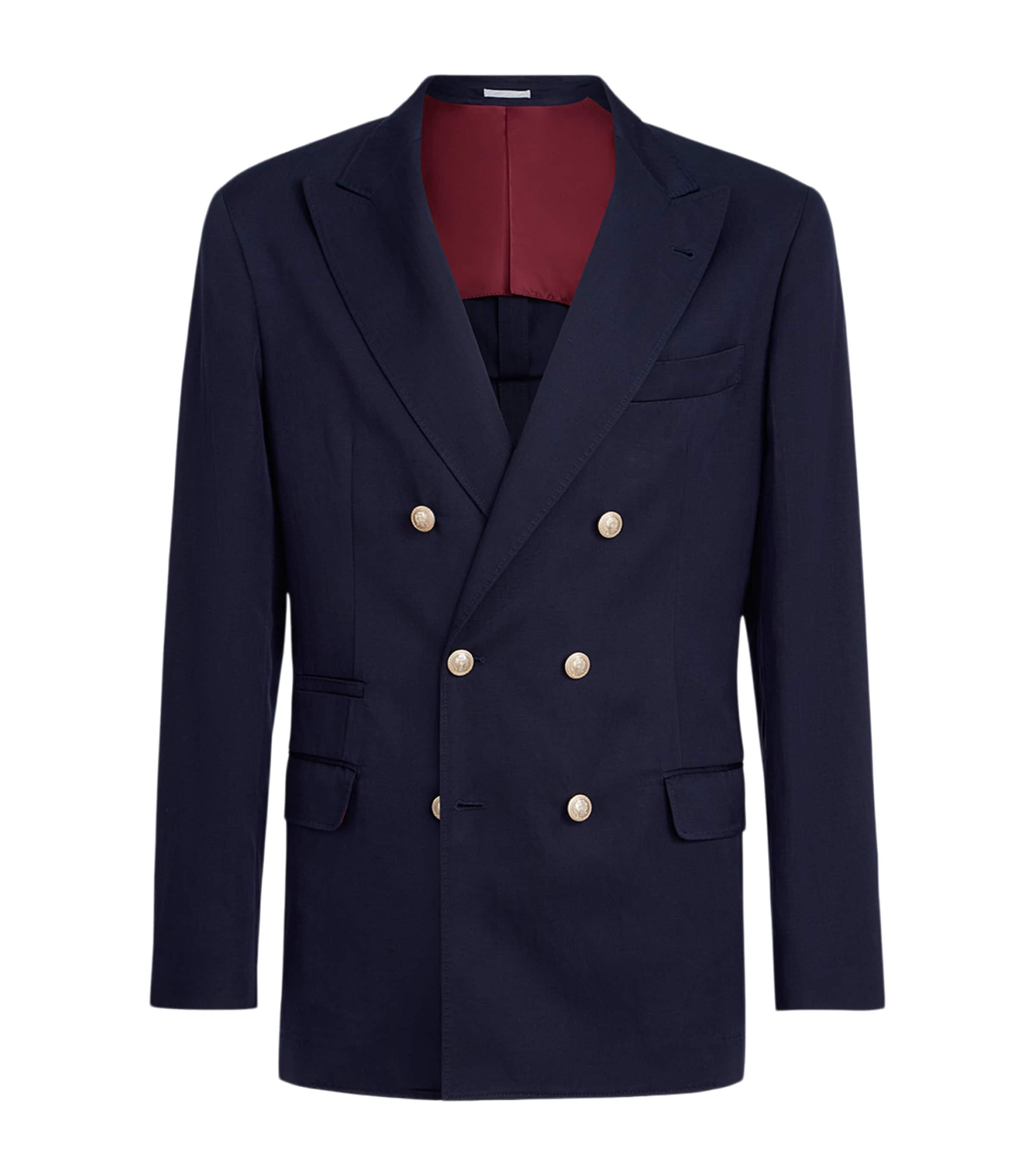 Silk Délavé and Linen Twill Deconstructed Blazer