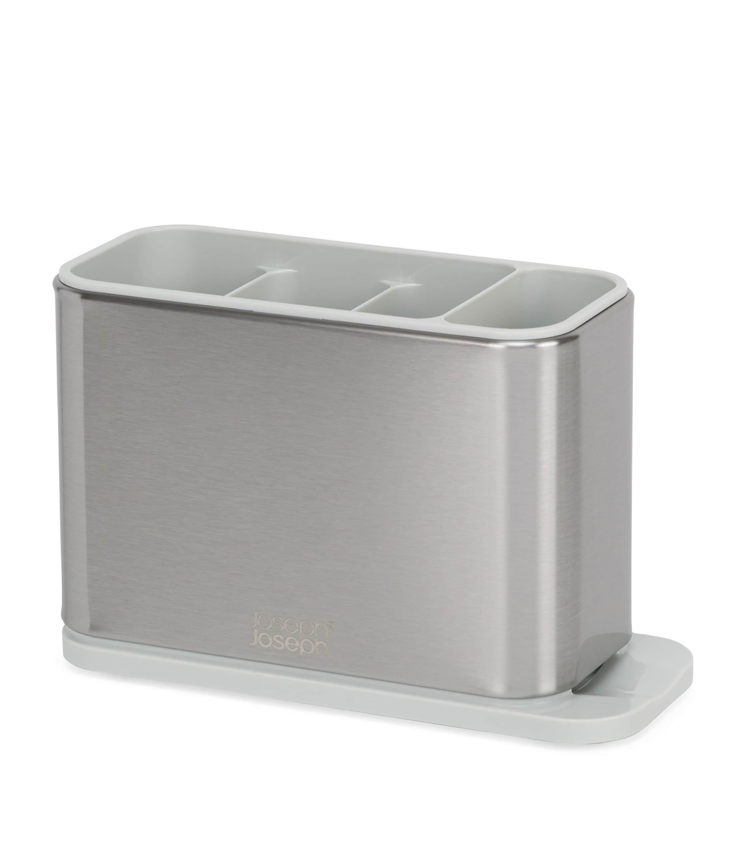 Joseph Joseph Stainless Steel Surface Cutlery Drainer Light Stone