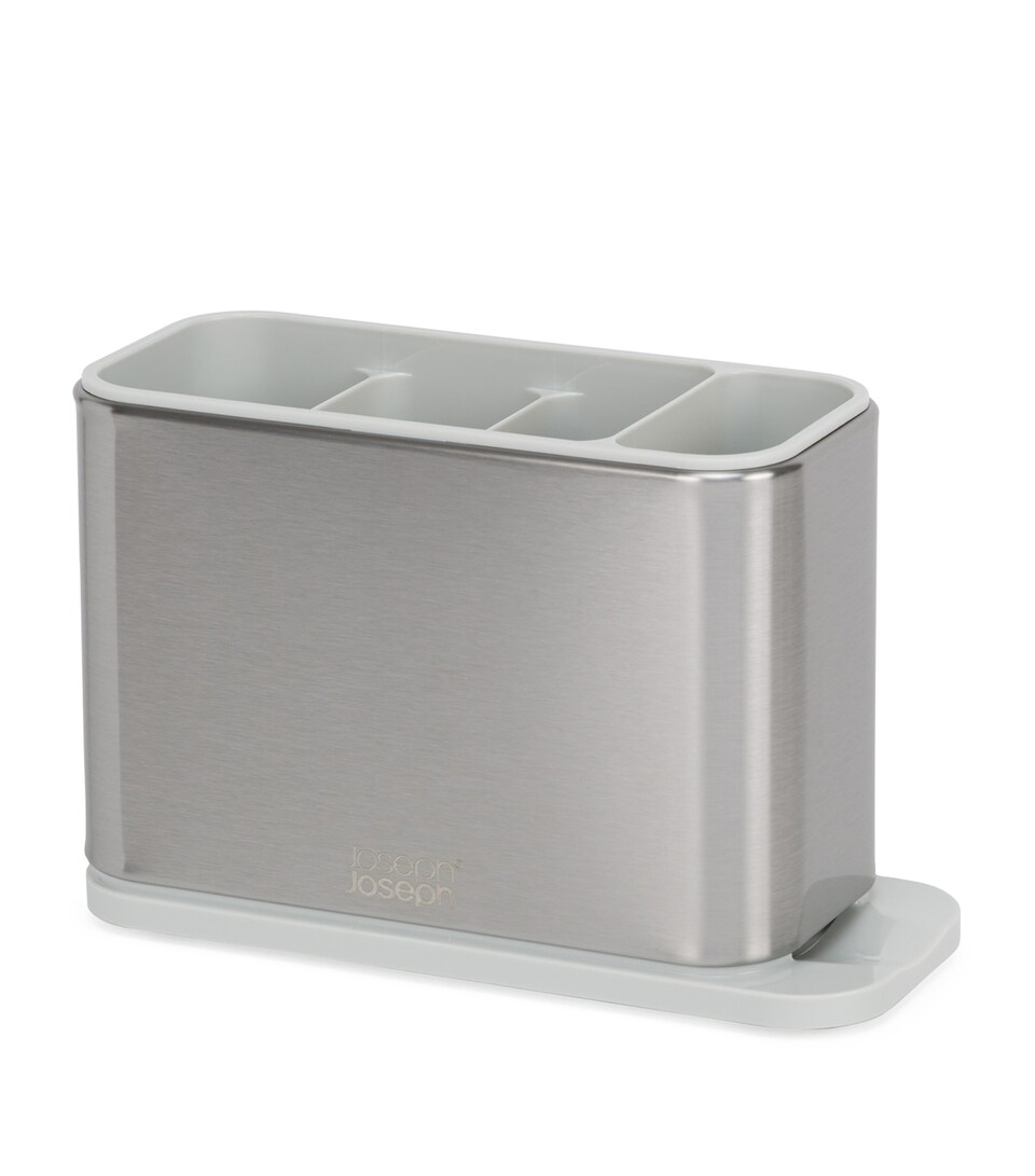 Joseph Joseph Stainless Steel Surface Cutlery Drainer Light Stone