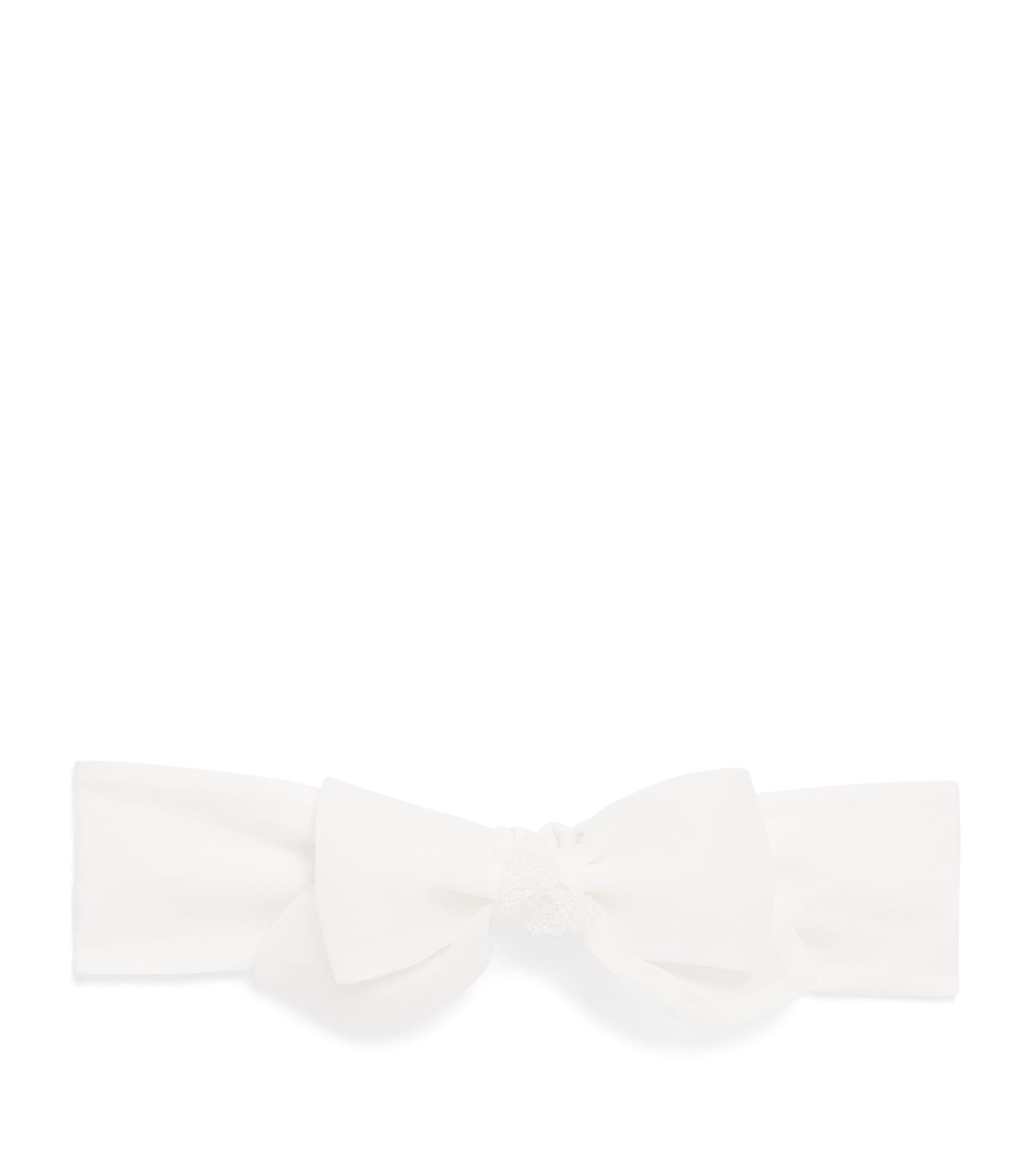 Monnalisa Bow and Butterfly Headband Cream