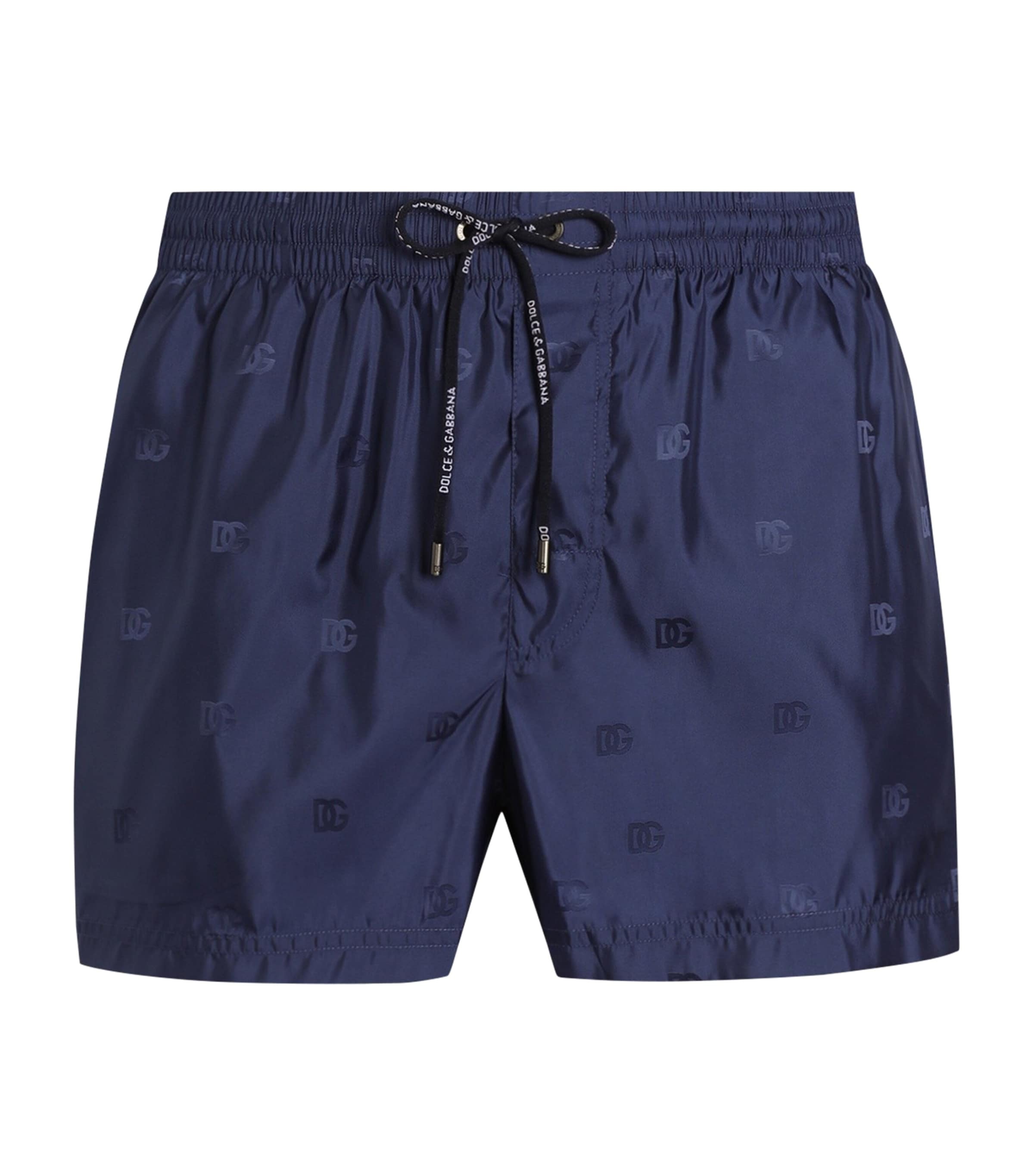 Dolce&Gabbana Mens Jacquard Logo Swim Shorts Coba