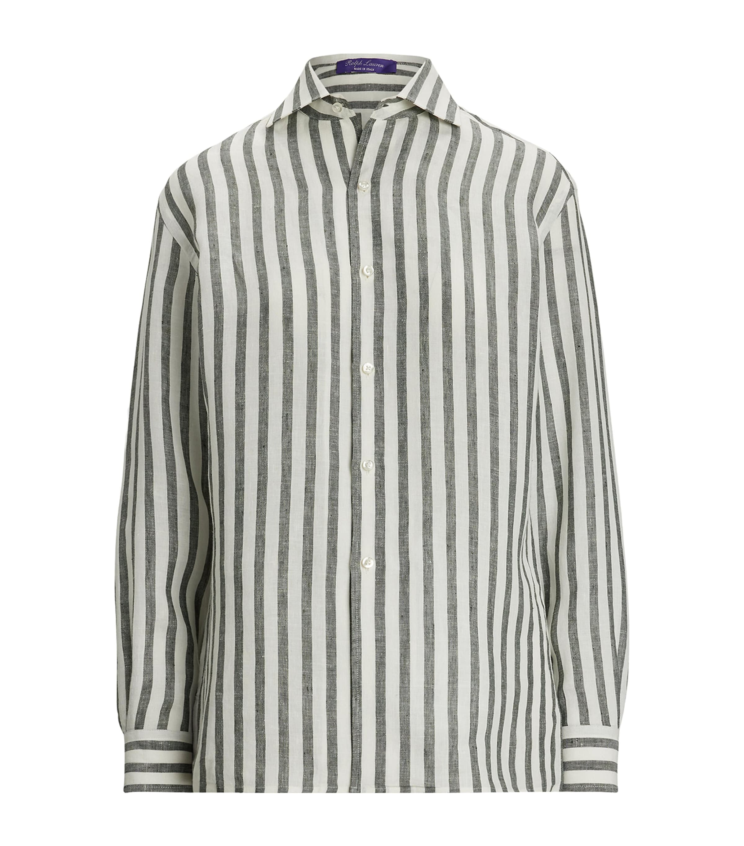Linen Striped Capri Shirt