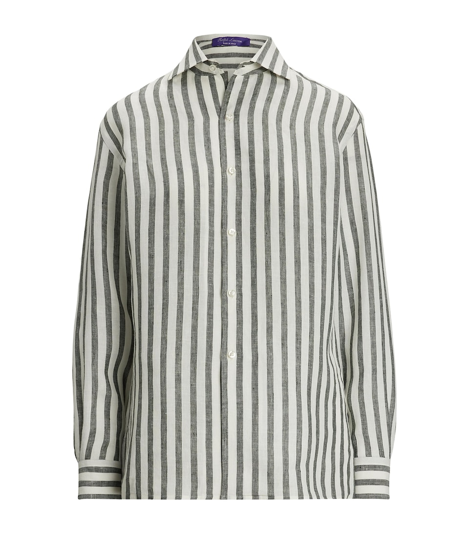 Linen Striped Capri Shirt