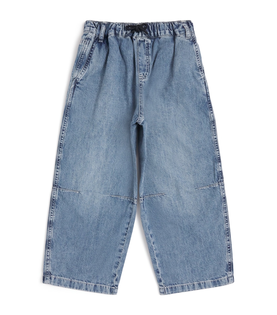 Drawstring Wide-Leg Jeans (4-16 Years)