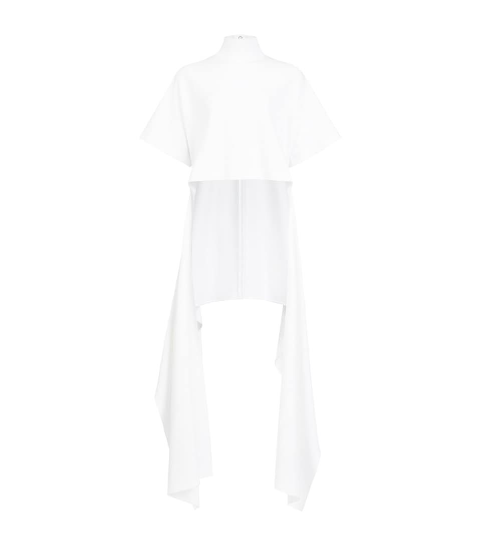 Alaïa Womens Asymmetric T-Shirt White