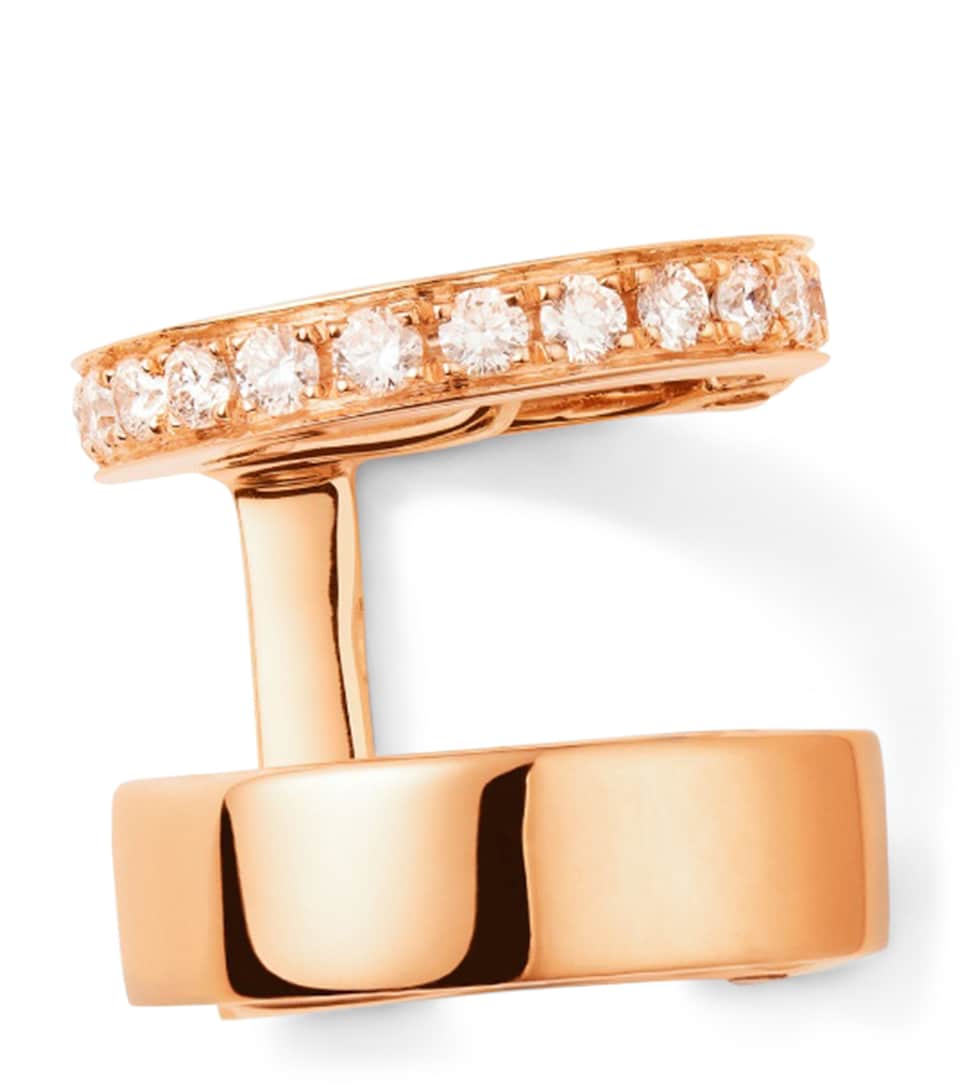 Repossi Rose Gold and Diamond Berbere Ear Cuff Pink Gold