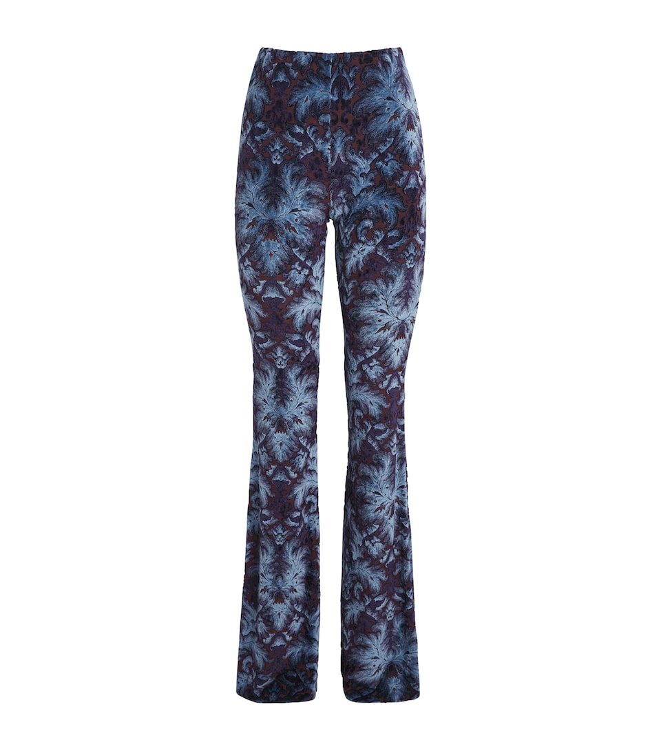 Velvet Baroque Flared Trousers