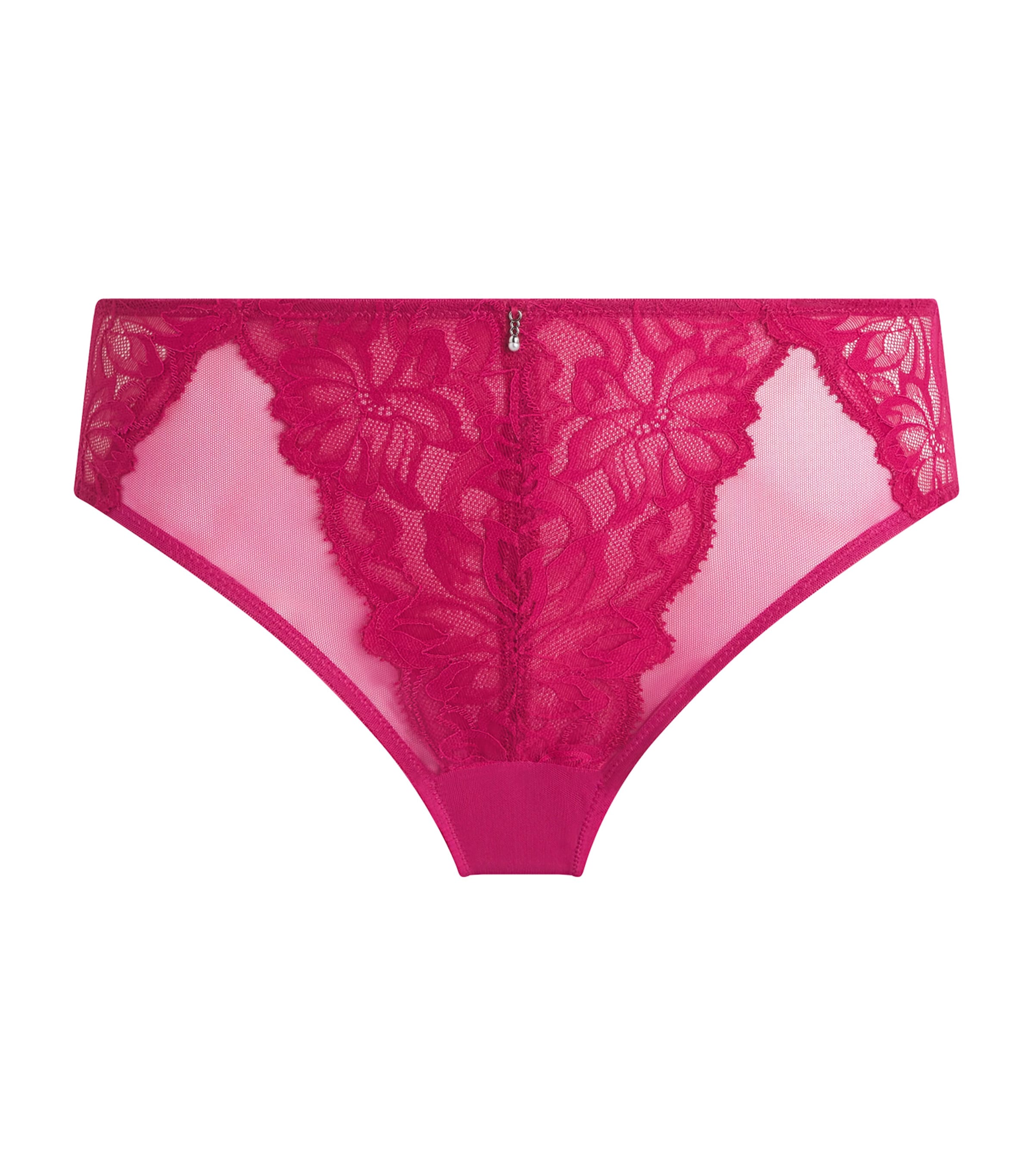 Wacoal Womens Lace-Trim Abéllia Briefs Vivacious Pink (vik)