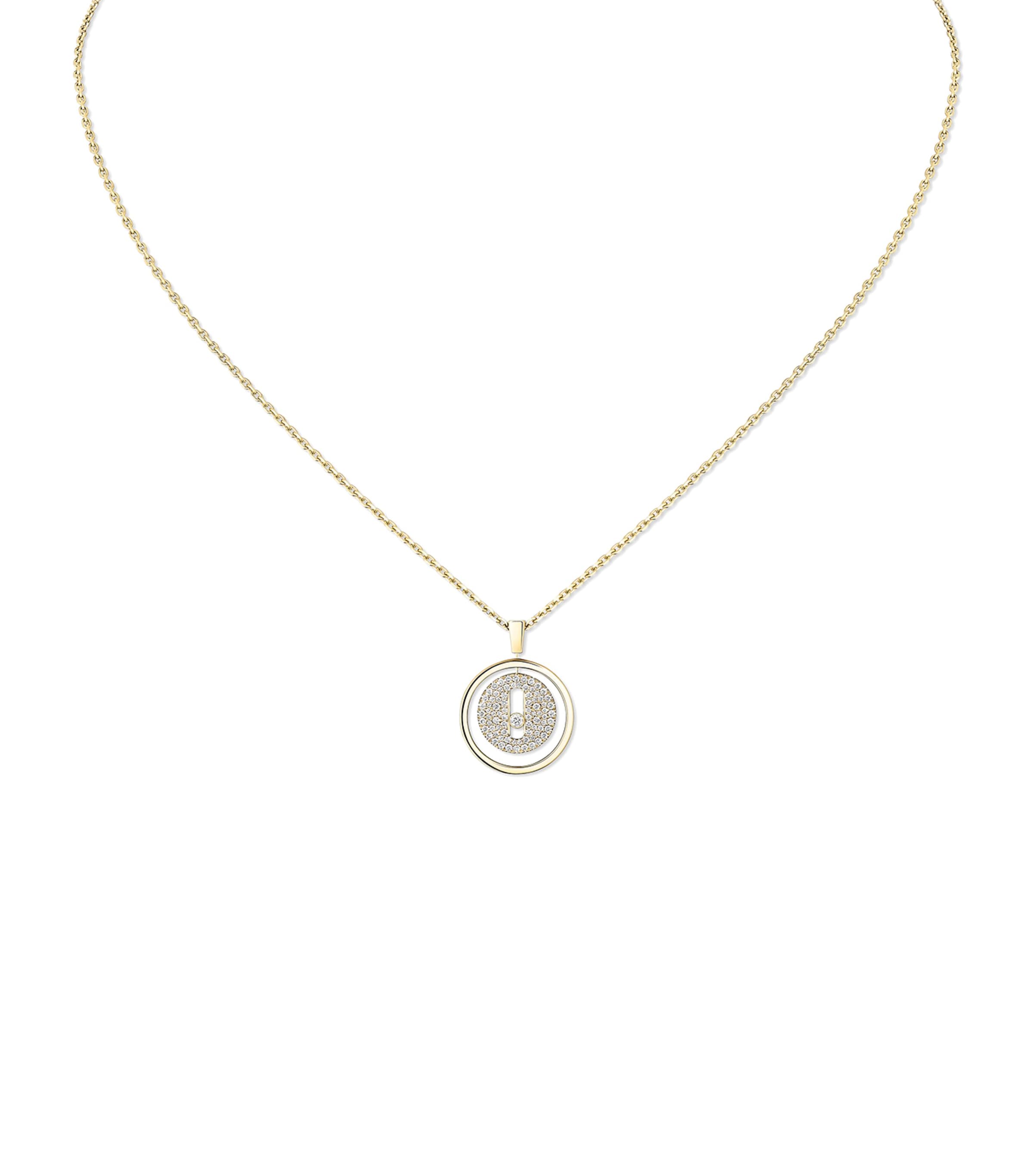 Lucky Move Yellow Gold and Diamond Necklace (0.24ct)