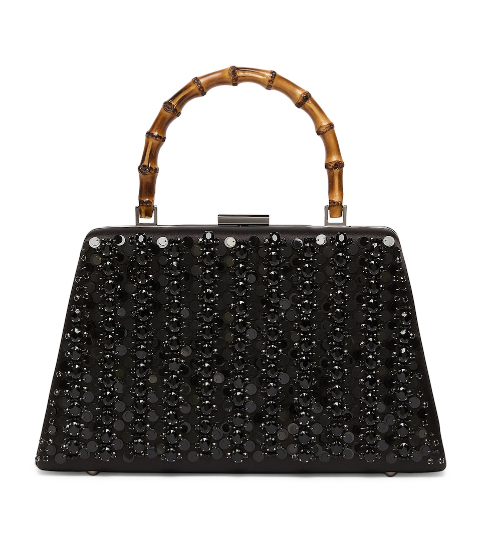 Embellished Top Handle Bag