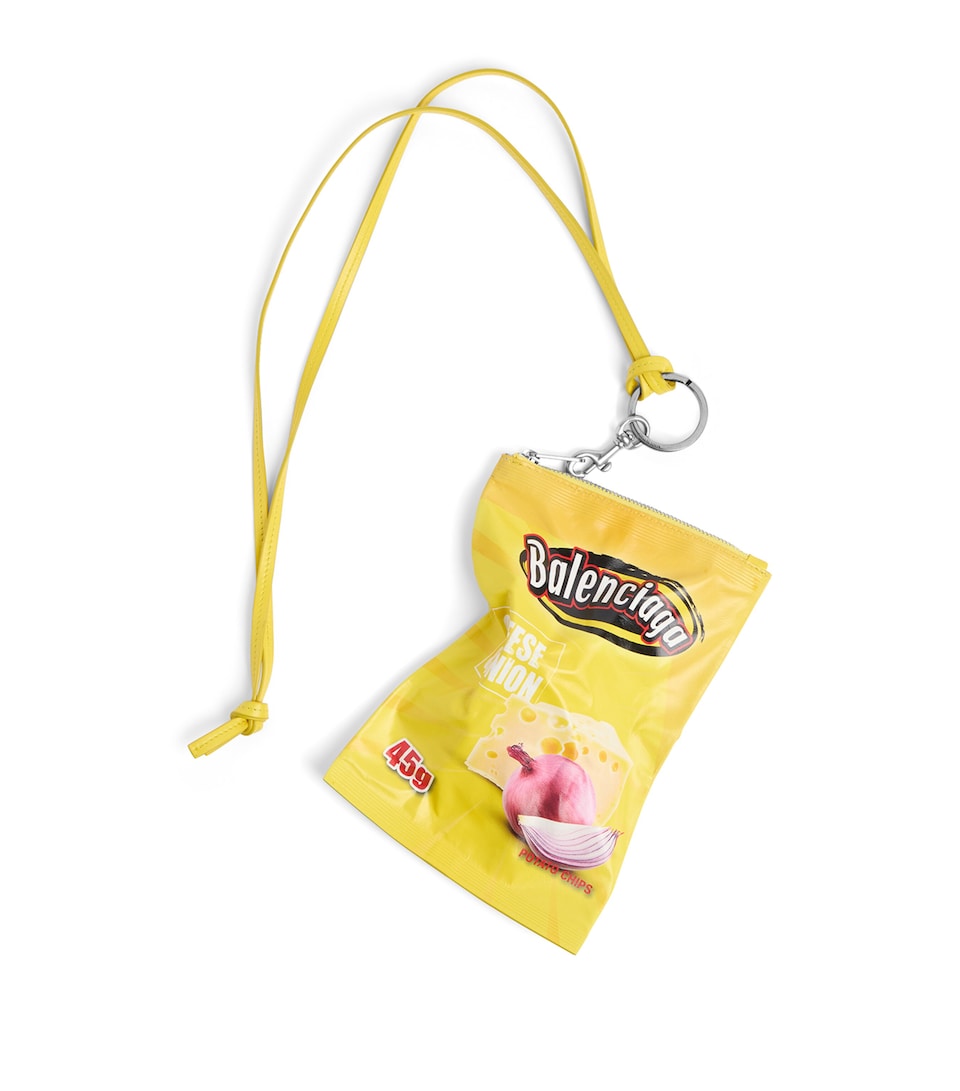 Calf Leather Chips Phone Pouch