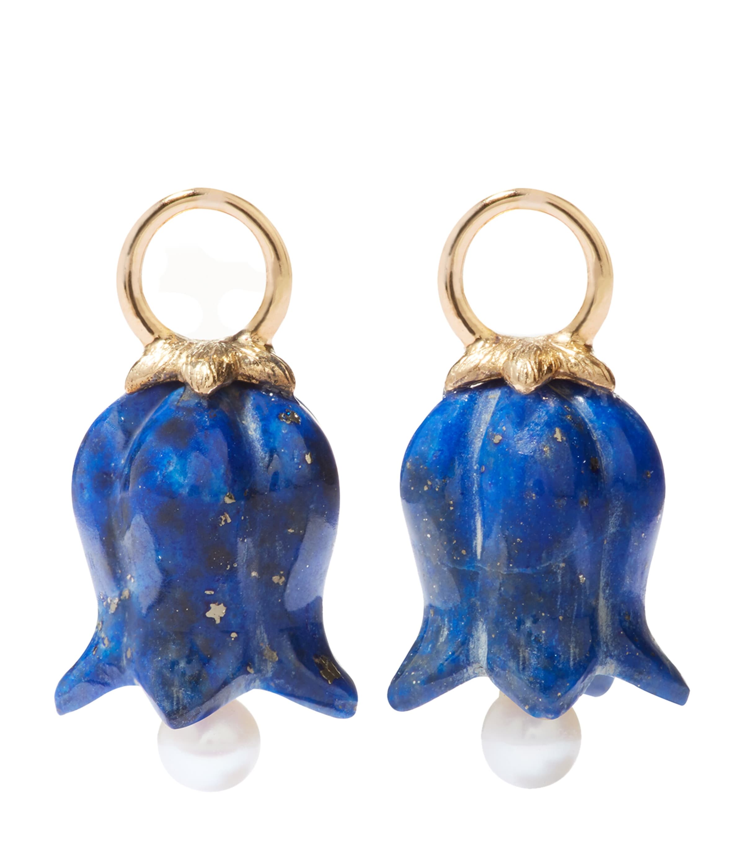 Annoushka Yellow Gold and Lapis Tulip Charm Yellow Gold