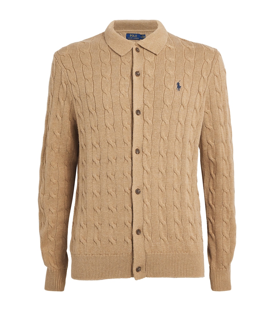 Cotton Cable-Knit Cardigan