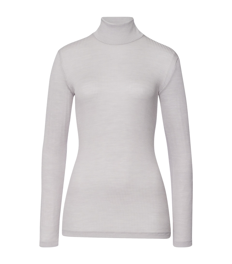 Wool-Silk Celeste T-Shirt