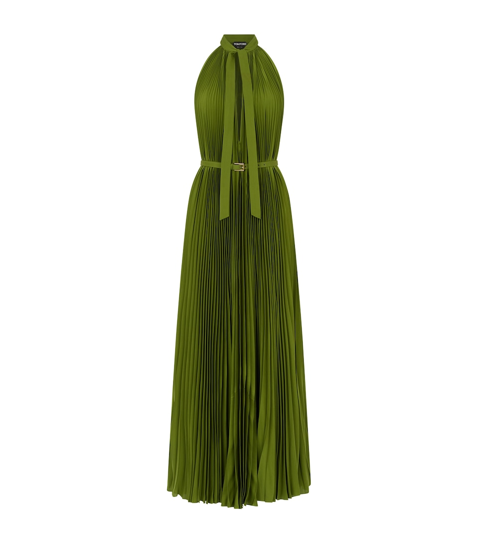 TOM FORD Womens Plissé Sunray Maxi Shirt Dress Gdk