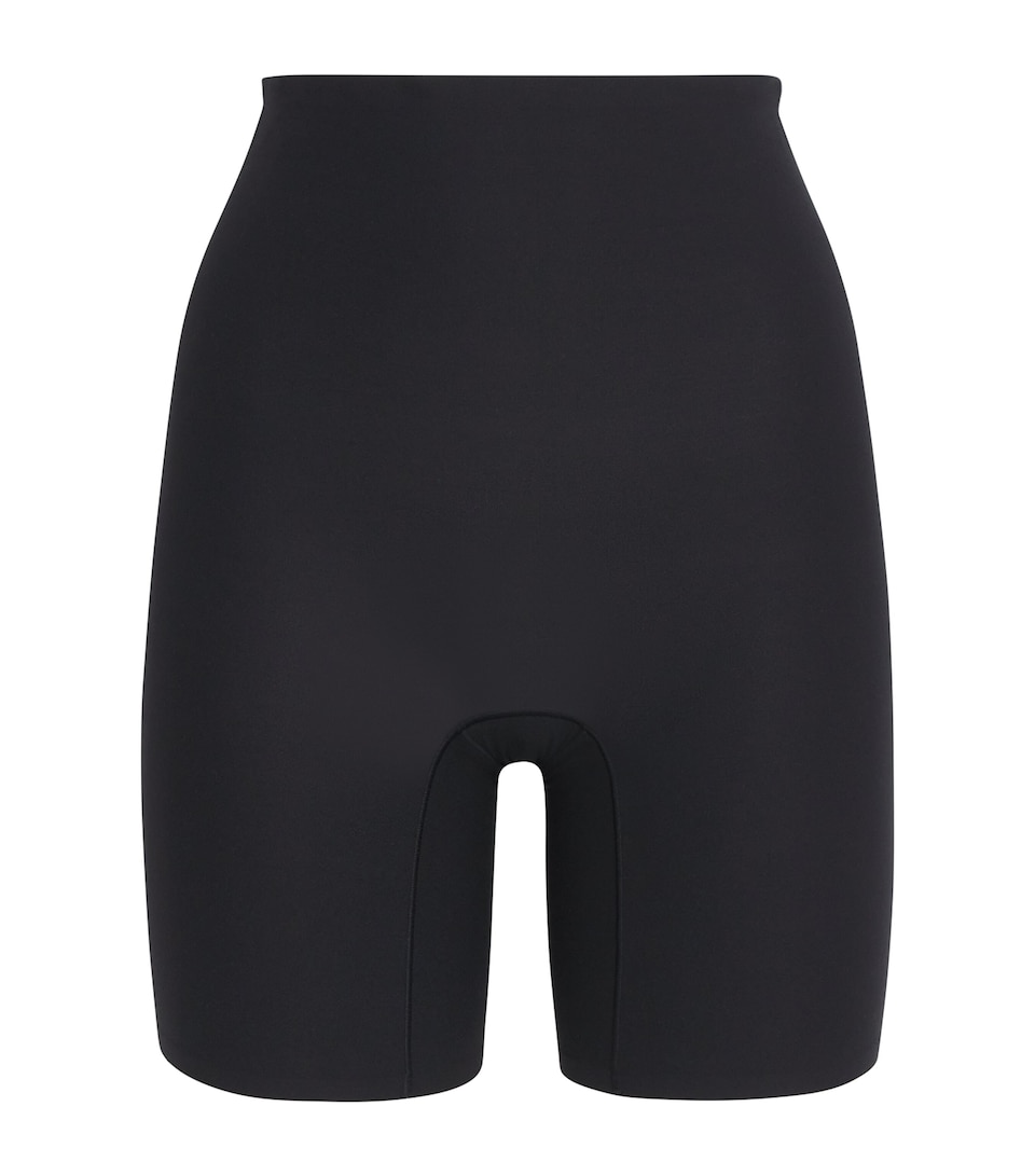 Chantelle Womens SoftStretch Mid-Thigh Shorts Black