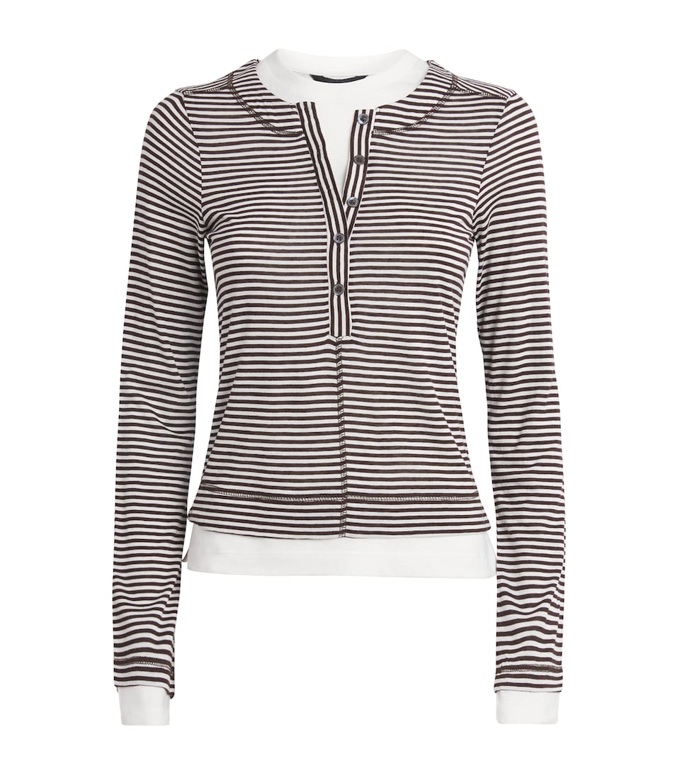 Stripe Double-Layer Top