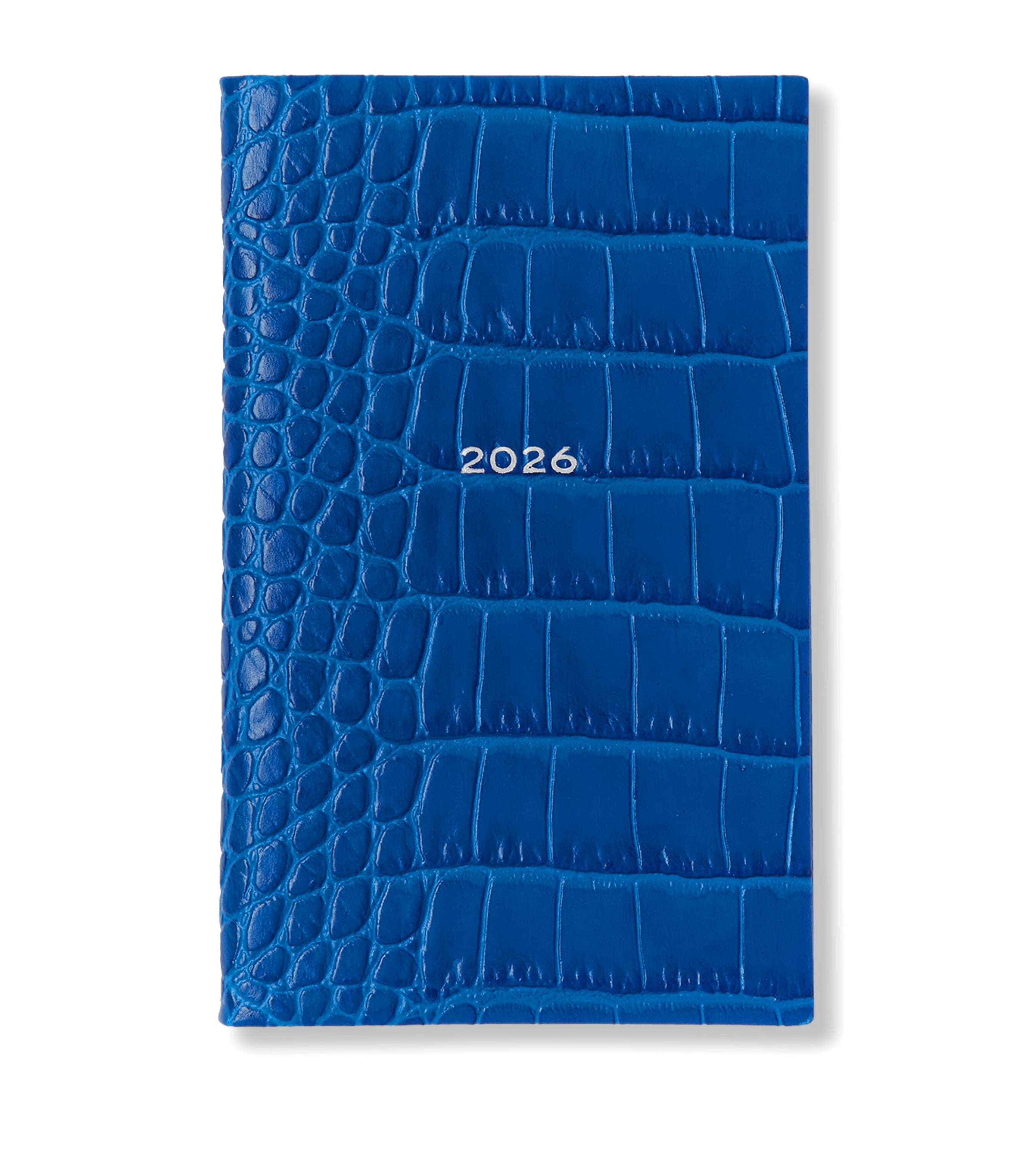 Mara Leather Croc-Embossed Panama 2026 Pocket Diary