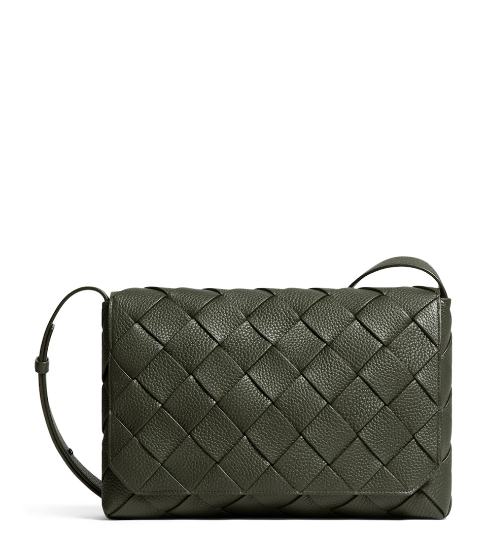 Bottega Veneta Large Leather Diago Cross-Body Bag