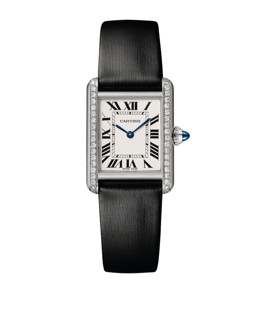 Stainless Steel and Diamond Tank Must Watch 22mm