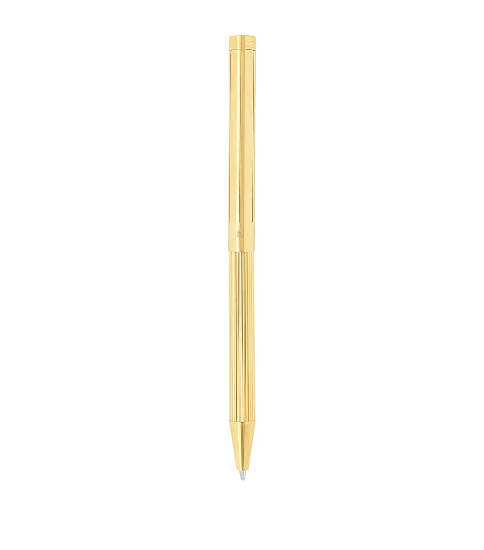 S.T. Dupont Palladium and Yellow Gold-Trim Classique Ballpoint Pen Gold