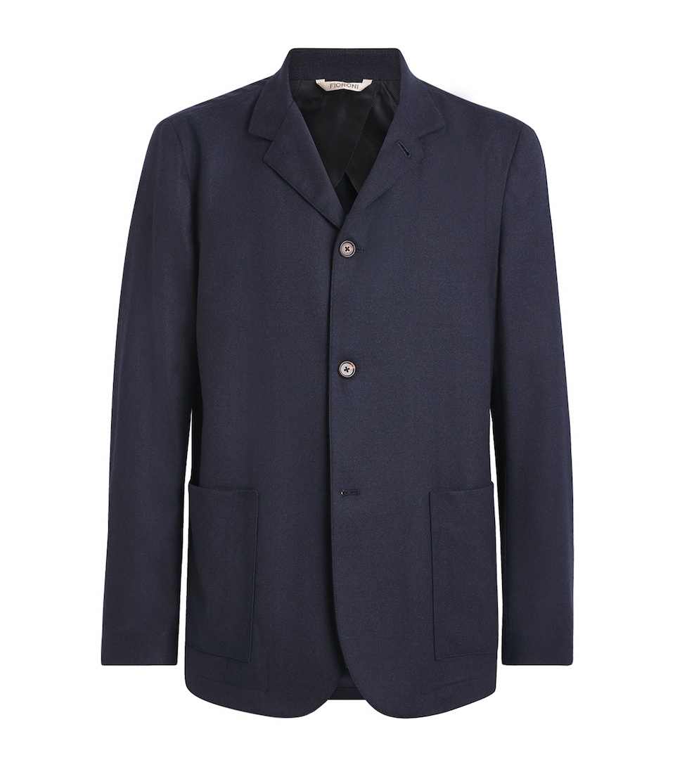 Fioroni Cashmere Mens Virgin Wool Unstructured Blazer